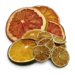 Dried citrus slices supplied by Campo Costa